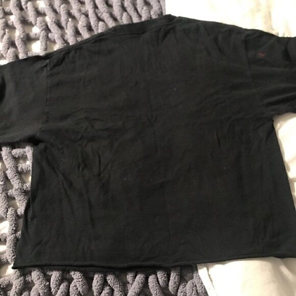 Guns N Roses Crop Top  Shirt woMens Medium Worn Vintage Use Your Illusion  Flag - Picture 8 of 8